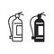 Fire extinguisher icon template color editable. Fire danger. Fire protection symbol vector sign isolated on background