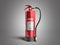 Fire extinguisher inspection record 3d render on grey background