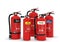 Fire extinguishers group, various types