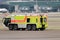 Fire fighter truck at the airport in Zurich in Switzerland