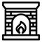 Fire, fireplace, flame Isolated Vector icon which can easily modify or edit