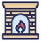 Fire, fireplace, flame Isolated Vector icon which can easily modify or edit