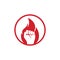 Fire Fist Logo Vector.