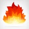 Fire flame heat vector element
