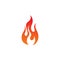 fire flame hot logo and symbol