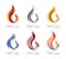 Fire flame logo design