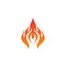 fire flame logo and symbol vector