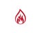 Fire flame Logo Template vector icon Oil, gas and energy logo concept.