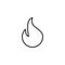 Fire flame outline icon