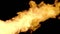 Fire Flame realistic 3d animation with flash transition to white