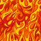 Fire flame seamless pattern
