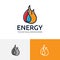 Fire Flame Water Oil Energy Business Logo