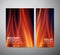 Fire flames background. Brochure business design template or roll up.