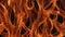 fire flames background A close-up of bright orange flames burning fiercely ,