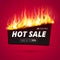 Fire flames hot sale banner red