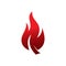Fire flames icon logo design vector template