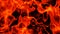 Fire flames texture background, realistic abstract orange flames pattern isolated on black