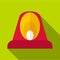 Fire flasher icon, flat style