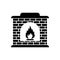 fire furnace icon logo vector design