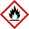 Fire hazard sign isolated on transparent background