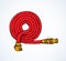 Fire hose. Vector drawing