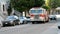 Fire hunter car, firetruck on the street in San Francisco, California, USA,