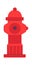 Fire hydrant flat icon Firefighter gear and equipment