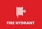 Fire hydrant and hose symbol pictogram firefighter evacuation water