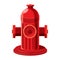 Fire hydrant icon in cartoon style