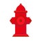 Fire hydrant icon, flat style