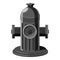 Fire hydrant icon, gray monochrome style