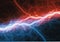 Fire and ice lightning plasma background