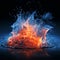 Fire and Ice: A mesmerizing display of contrasting elements in perfect harmony