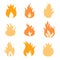 Fire icon collection