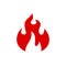 Fire icon. Flame sign icon - for stock