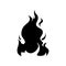 Fire icon vector. Flame illustration sign. firefighters symbol or logo.