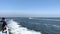 Fire Island ferry boats passing in the great south bay