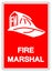 Fire Marshal Symbol Sign ,Vector Illustration, Isolate On White Background Label .EPS10