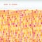 Fire mosaic tiles seamless horizontal torn pattern