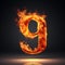 Fire Numeral 9 Design: A Psychological Depth In Characters