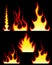 Fire patterns set