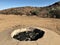 Fire pit at campground, Arizona