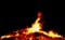 Fire pixelated big campfire