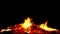 Fire pixelated big campfire