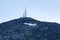 Fire plane flies close to communications tower low to the ground trying to reach the wildfire