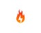 Fire Power Energy Icon Logo Design Element