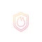 Fire protection icon, line vector