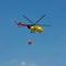 Fire rescue helicopter with water bucket - Square