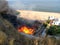 A fire in a rest camp near Odessa.