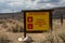 Fire Restrictions Sign - Campground and Picnic Area